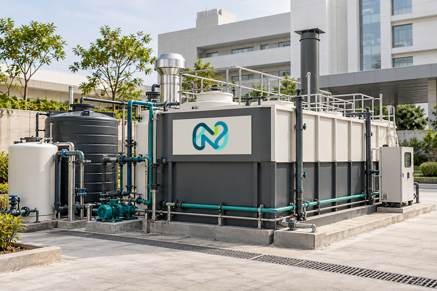 Medical & Healthcare ETP — illustrative engineered installation