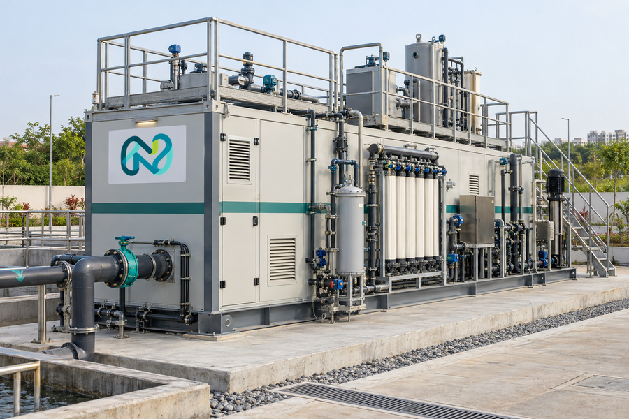 QK-MBR Containerized System — illustrative engineered installation